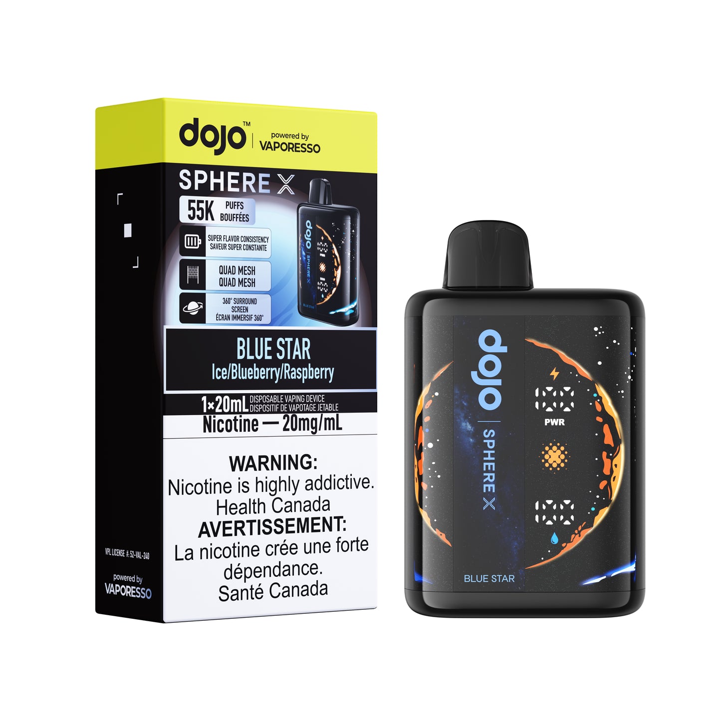 Dojo Sphere X 55K Disposable Vape -FEDERAL STAMP