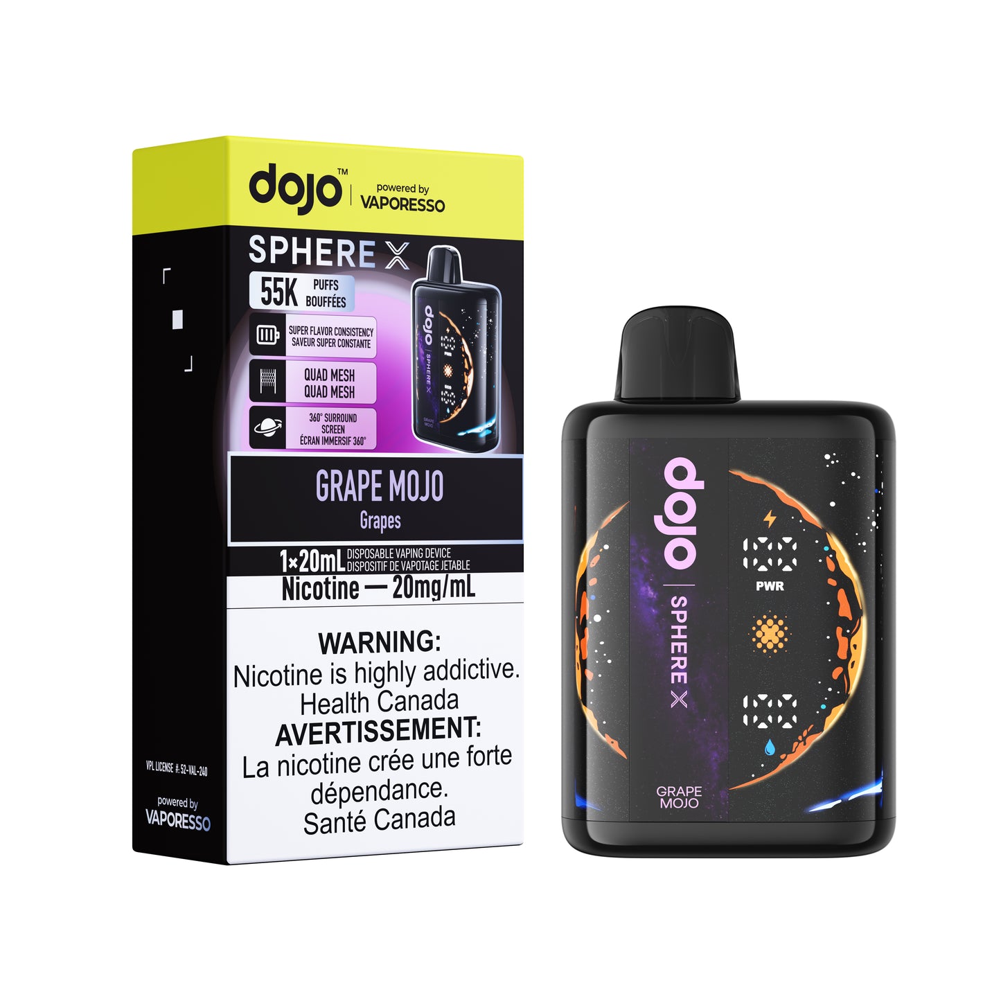 Dojo Sphere X 55K Disposable Vape -FEDERAL STAMP