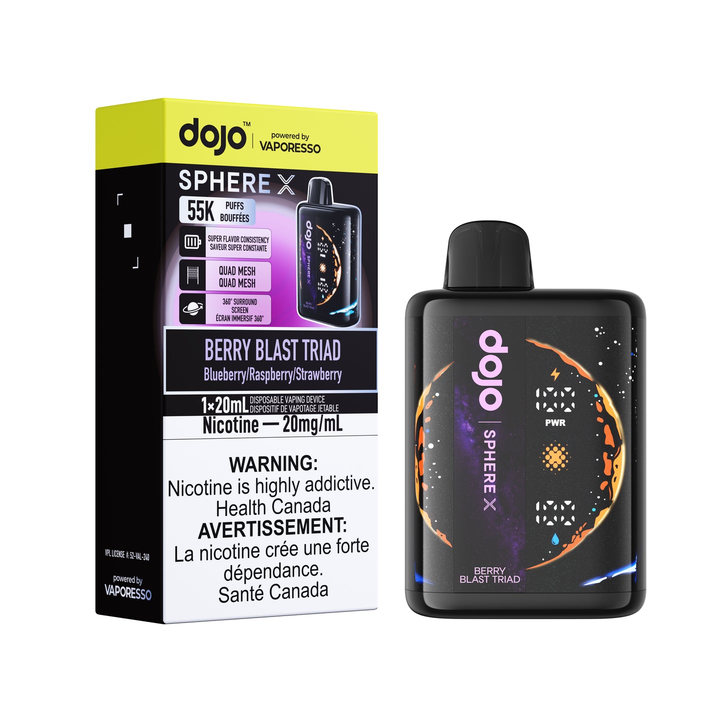 Dojo Sphere X 55K Disposable Vape -FEDERAL STAMP