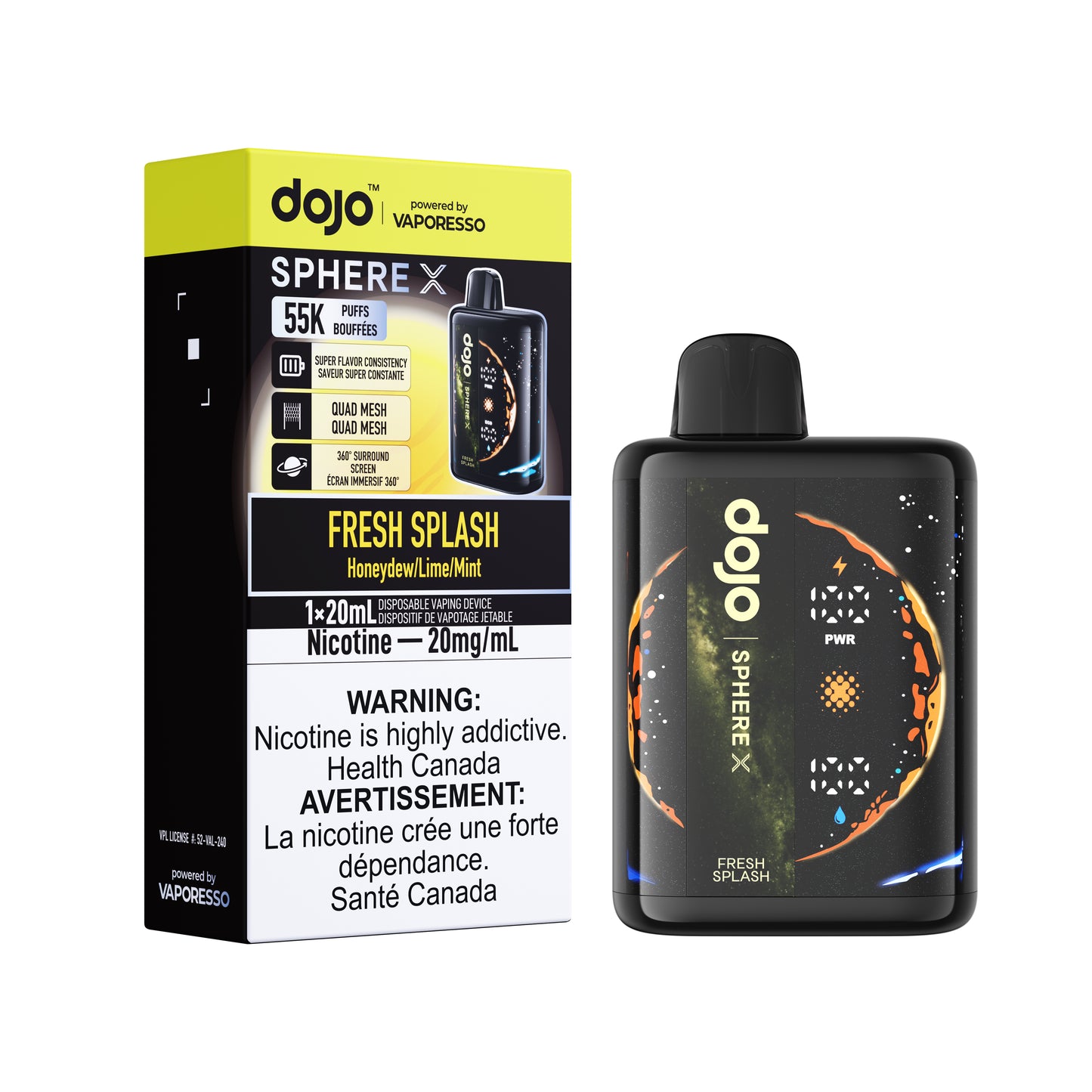 Dojo Sphere X 55K Disposable Vape -FEDERAL STAMP