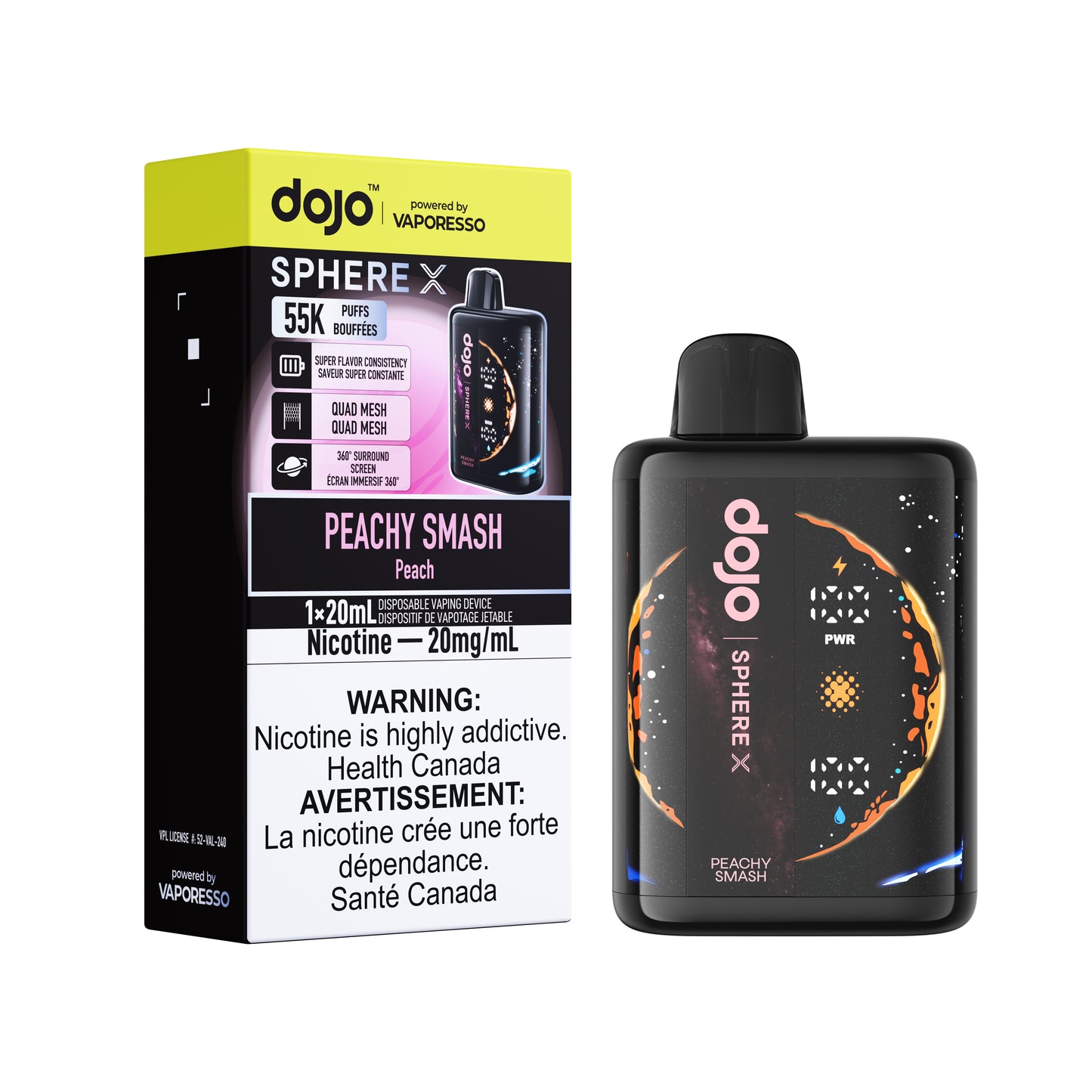 Dojo Sphere X 55K Disposable Vape -FEDERAL STAMP