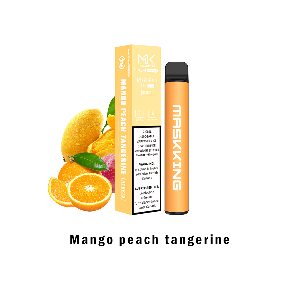 Disposable vape-1800 Puffs- Vape flavour- Mango peach tangerine- Maskking- vape wholesale